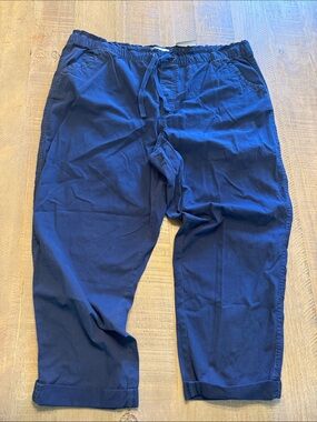 Sonoma Deep Navy Drawstring Chino Pants